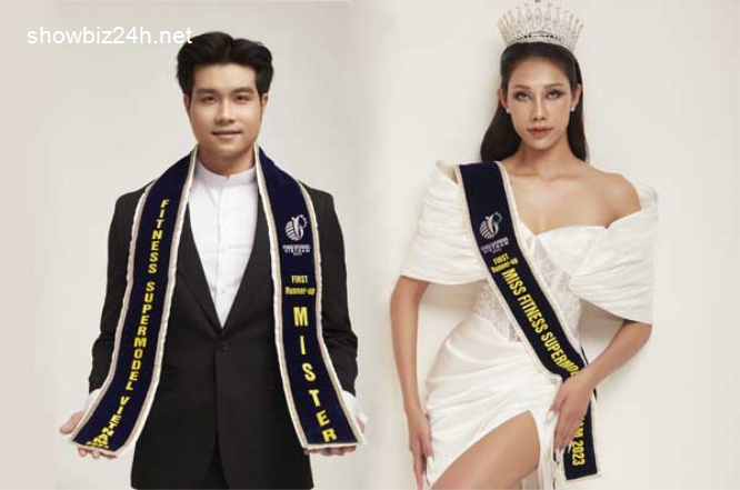 Cặp đôi Á quân Fitness Supermodel Vietnam 2023 tham gia cuộc thi nhan sắc quốc tế-1