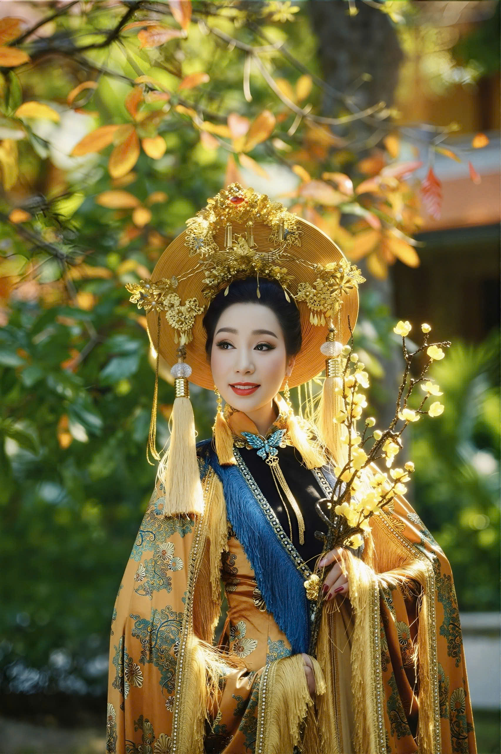 NSND Trịnh Kim Chi gây nhớ xuân xưa với bộ ảnh áo dài cổ-2757-2