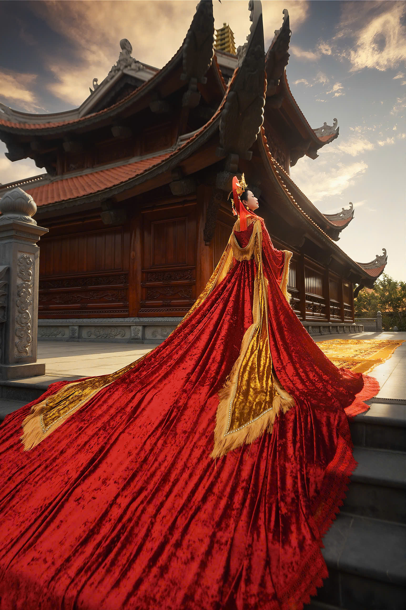 NSND Trịnh Kim Chi gây nhớ xuân xưa với bộ ảnh áo dài cổ-2757-1