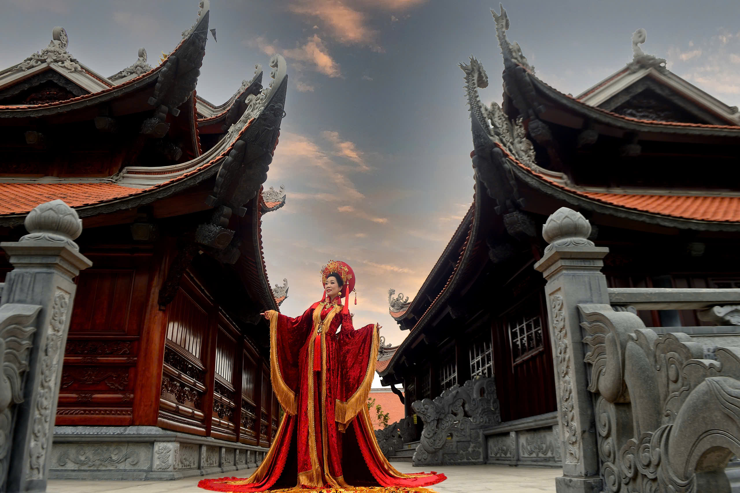 NSND Trịnh Kim Chi gây nhớ xuân xưa với bộ ảnh áo dài cổ-2757-1