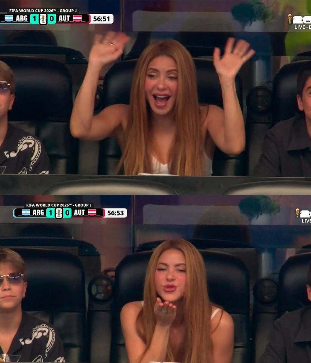 Shakira gây sốt khi xuất hiện trên khán đài cùng con trai-3573-1