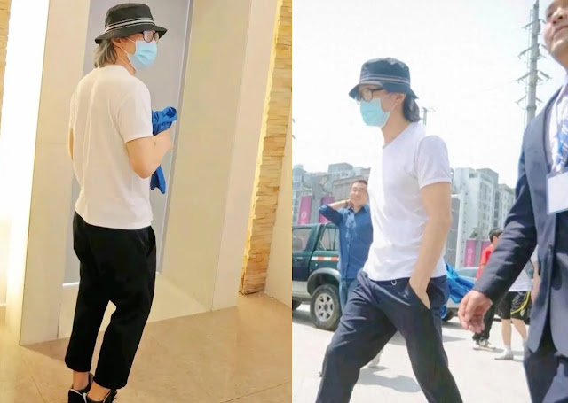 Châu Tinh Trì luôn xuất hiện với trang phục giản dị.