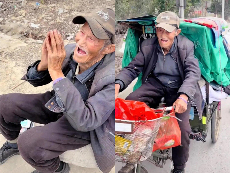 Cụ ông 90 tuổi không còn gia đình