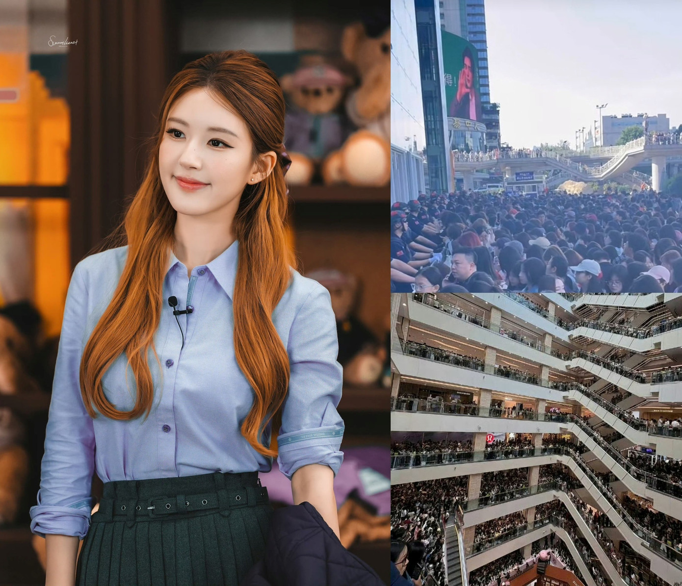 Hàng nghìn người xếp hàng để được gặp Triệu Lộ Tư.