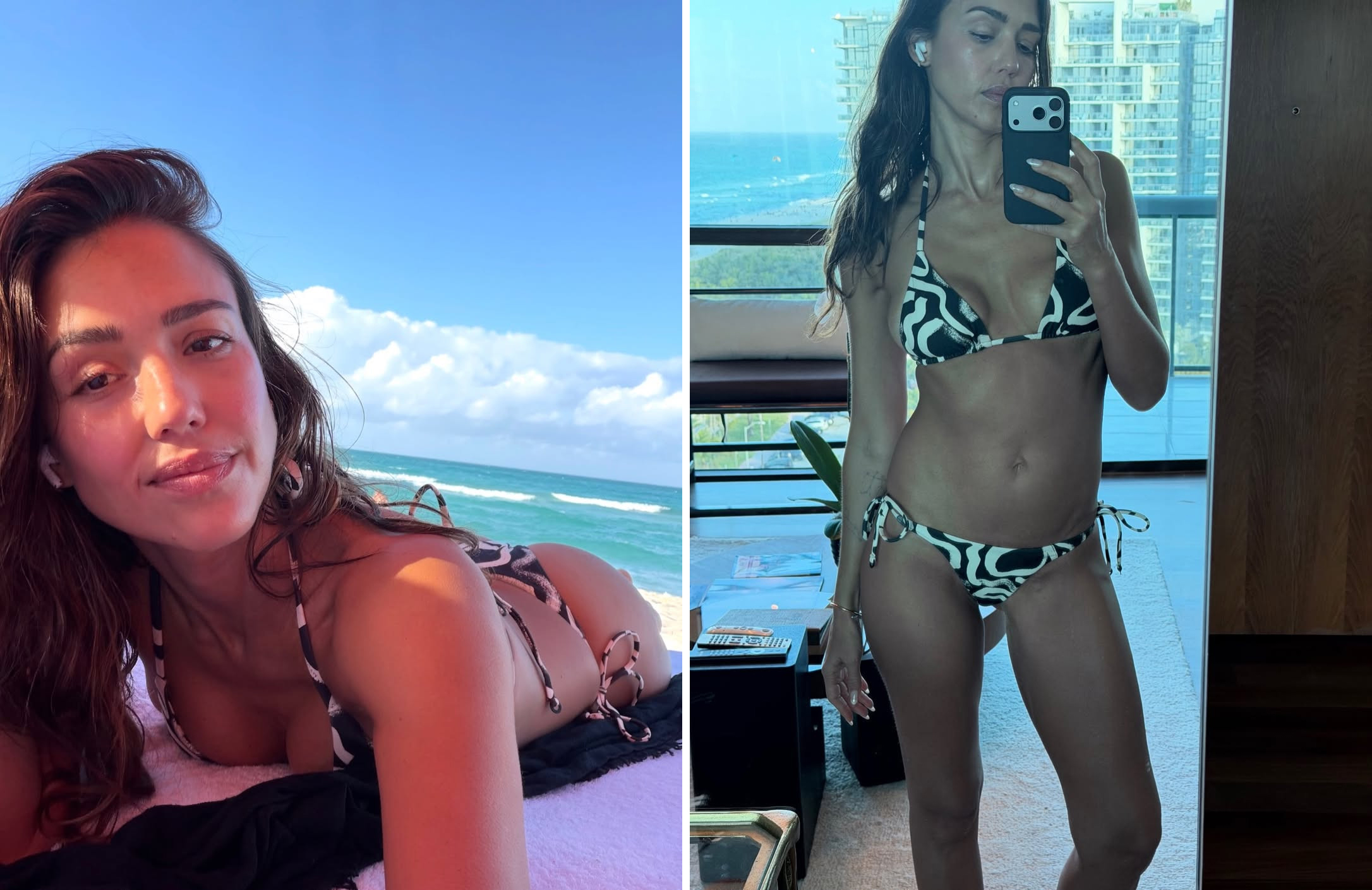 Jessica Alba khoe vóc dáng quyến rũ ở tuổi 45