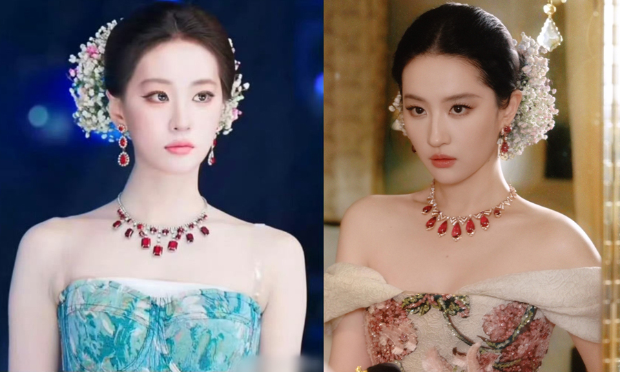 Liễu Liễu bắt chước cách trang điểm của Lưu Diệc Phi