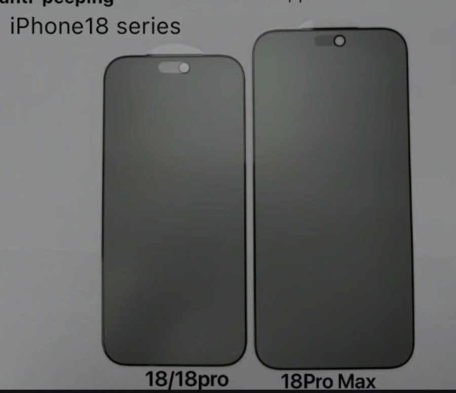 Màn hình bằng kính cường lực dành cho iPhone 18 Pro và iPhone 18 Pro Max