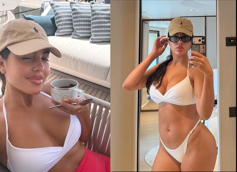 Người mẫu Georgina Rodríguez tung ảnh mặc bikini khoe đường cong.