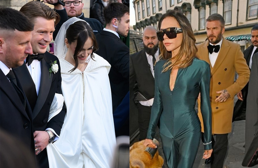 Ông bà Becks dự đám cưới của Holly Ramsay