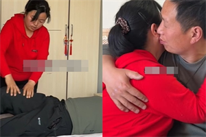 Chị Trình chăm sóc chồng chu đáo suốt 19 năm