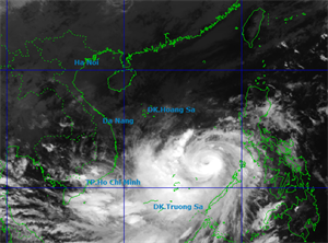 Dự báo mới nhất về đường đi của bão Kalmaegi.