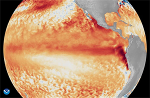 El Nino chính thức xuất hiện và có thể là El Nino mạnh nhất