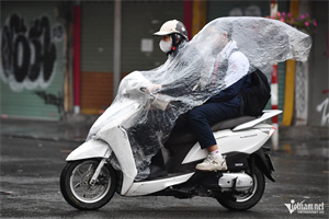 Hà Nội xuất hiện mưa ở nhiều nơi