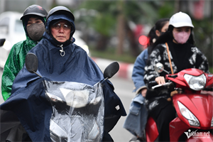 Không khí lạnh tăng cường, nhiệt độ miền Bắc giảm mạnh