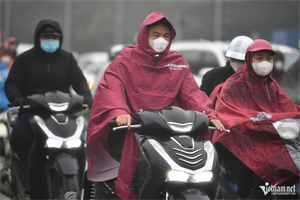 Không khí lạnh tràn về, thời tiết miền Bắc chuyển mưa rét
