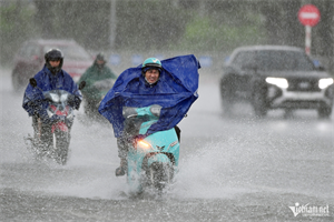 Miền Bắc hứng đợt mưa giông, có nơi mưa to