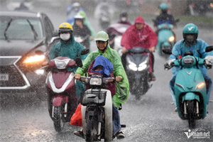 Miền Bắc mưa giông cuối kỳ nghỉ lễ.