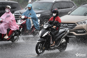 Miền Bắc tiếp tục mưa rào và giông, cục bộ có nơi mưa rất to