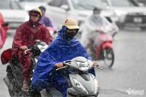 Nhiều khu vực ở miền Bắc đã có mưa vừa đến mưa to
