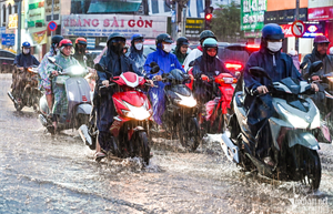 Nhiều nơi trên cả nước có mưa giông.
