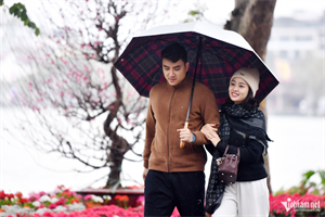 Thời tiết Hà Nội có sương mù, mưa rải rác