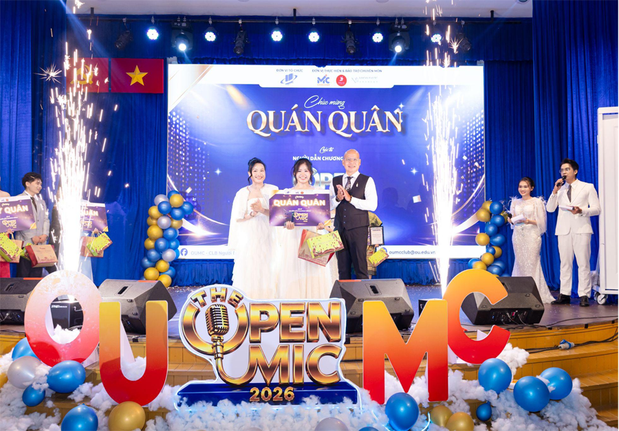 Khép lại hành trình tìm kiếm Người dẫn chương trình THE OPEN MIC 2026-1