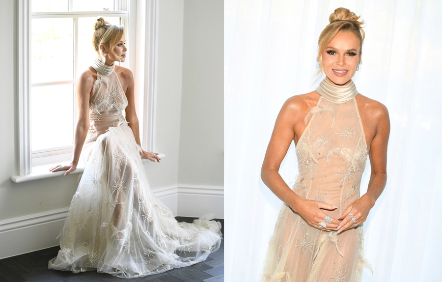 Nhan sắc quyến rũ của Amanda Holden ở tuổi 55