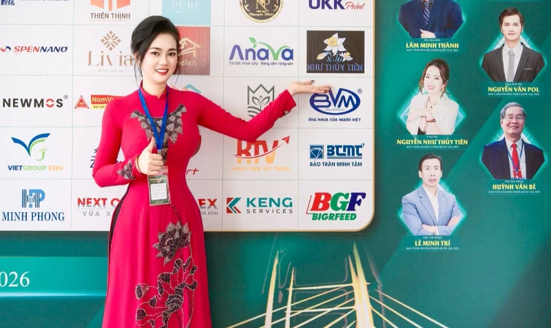 CEO Nguyễn Như Thủy Tiên xuất sắc nhận chứng nhận Sao Vàng Thương Hiệu Quốc Gia 2026