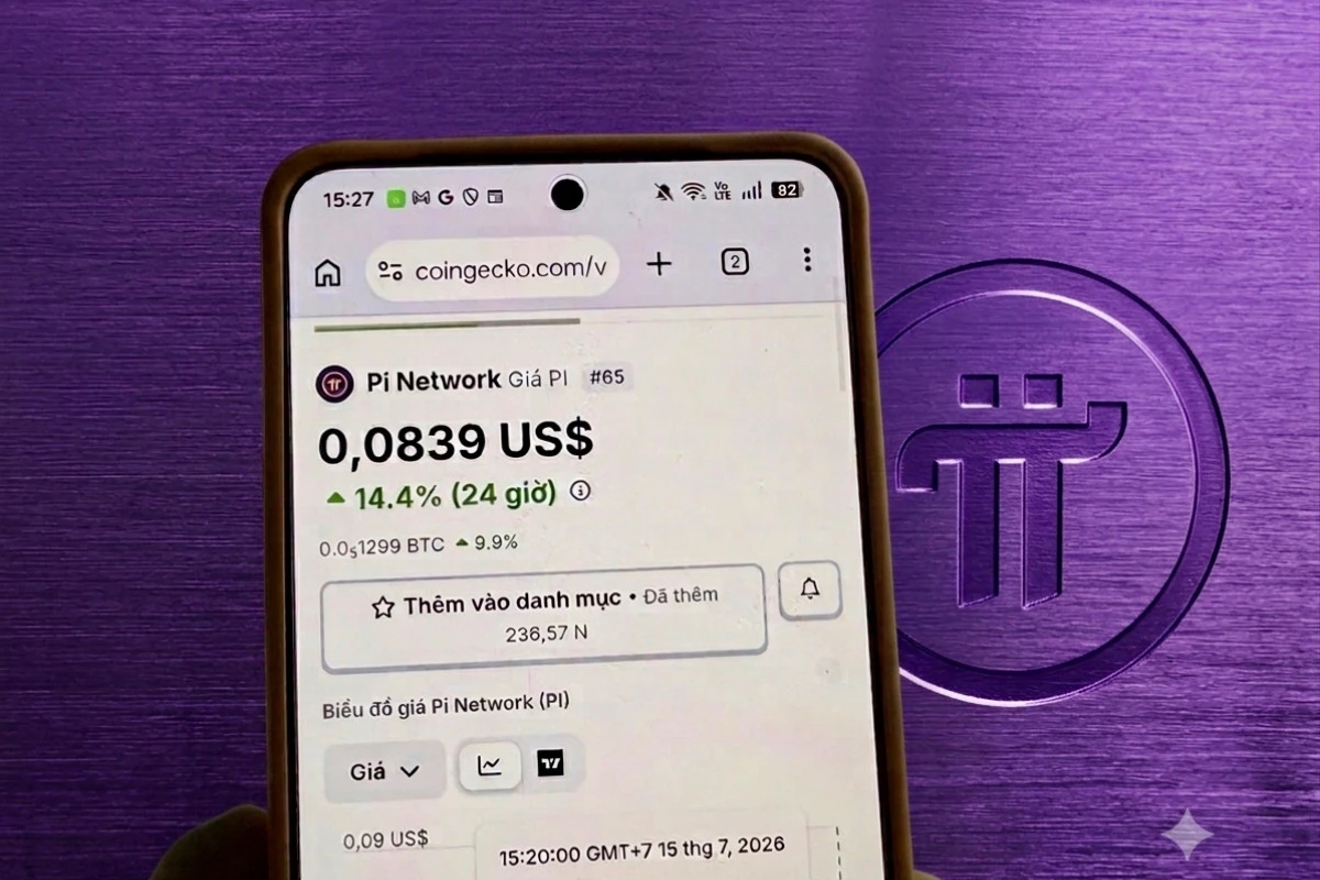 Giá đồng tiền ảo Pi liên tục giảm mạnh trong thời gian qua