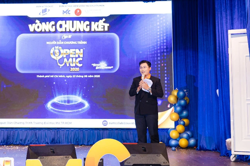 MC Phước Đạt gửi lời tri ân tới chương trình The Open Mic 2026