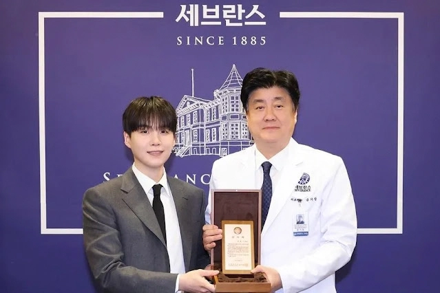 Suga(BTS)trao 5 tỷ won tiền quyên góp cho Bệnh việ