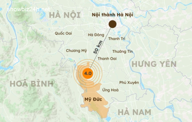 Nội thành Hà Nội rung lắc với lý do bị động đất ở huyện Mỹ Đức,-134-1
