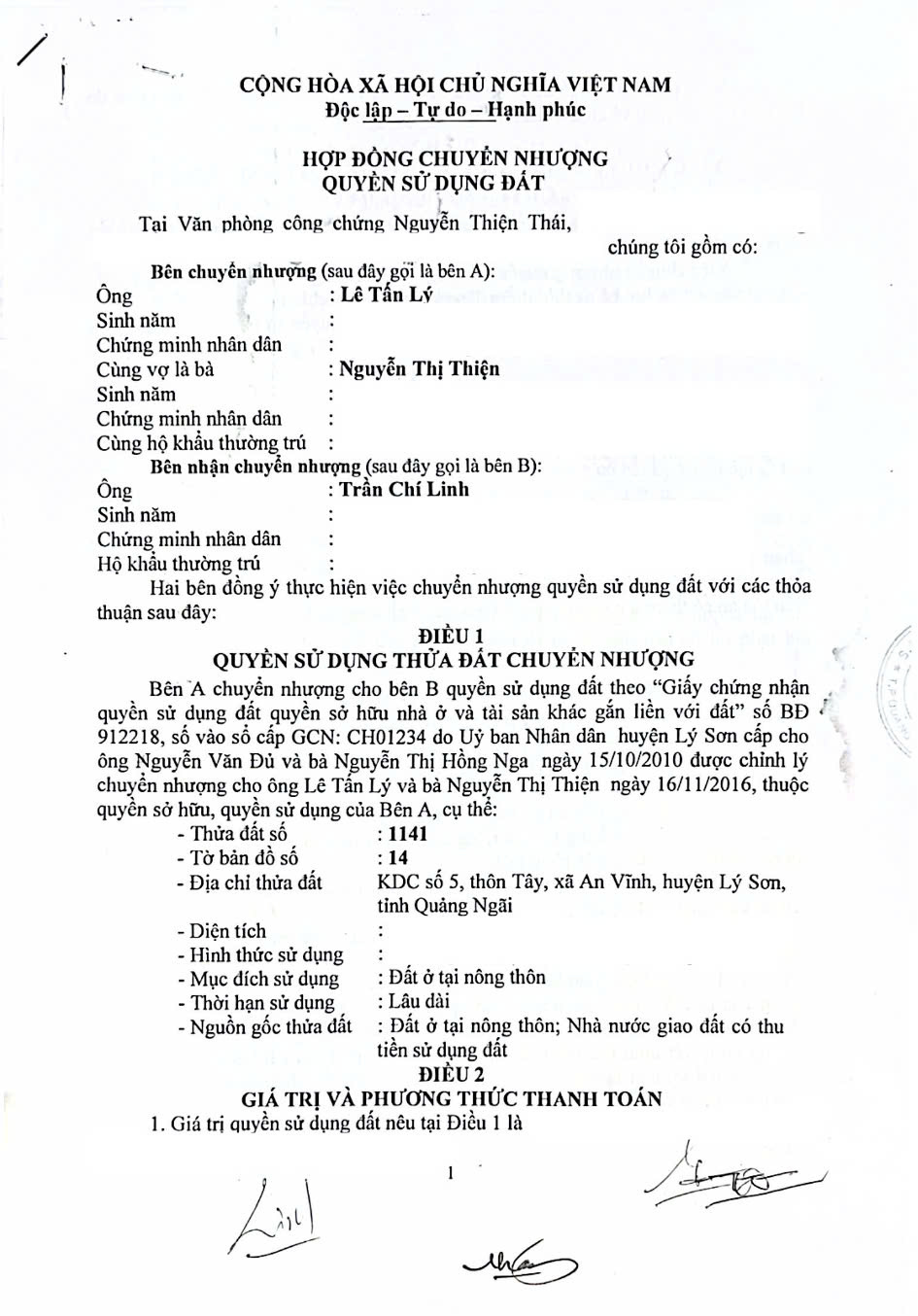 Giao dịch hợp pháp đến không còn gì khi mua đất tại Quãng Ngãi-1739-1