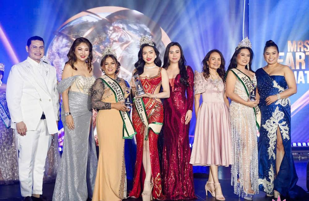 Tân Hoa hậu Mrs Earth International 2024 gọi tên Vũ Thị Hoa-588-1