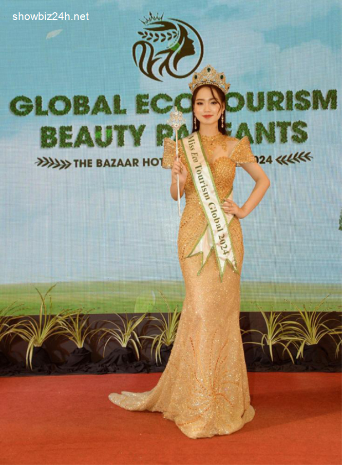 Hoàng Hải Yến đoạt vương miện Miss Eco Tourism Global tuổi 19-282-1