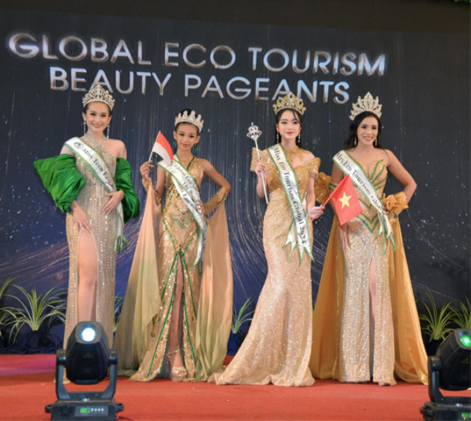 Hoàng Hải Yến đoạt vương miện Miss Eco Tourism Global tuổi 19