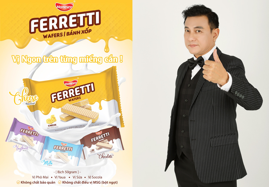 Khó cưỡng với vị giác từ bánh xốp Ferretti Wafers của công ty Hoàng Phúc