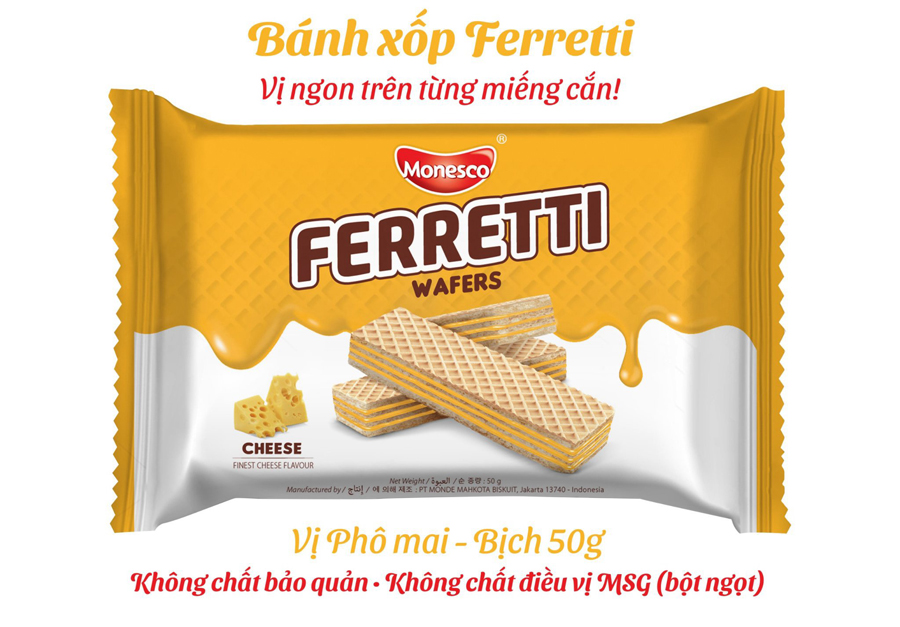 Khó cưỡng với vị giác từ bánh xốp Ferretti Wafers của công ty Hoàng Phúc-1