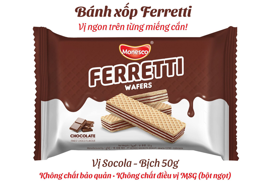 Khó cưỡng với vị giác từ bánh xốp Ferretti Wafers của công ty Hoàng Phúc-2