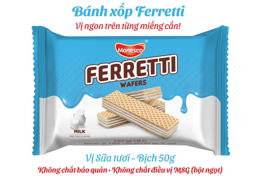 Khó cưỡng với vị giác từ bánh xốp Ferretti Wafers của công ty Hoàng Phúc-3